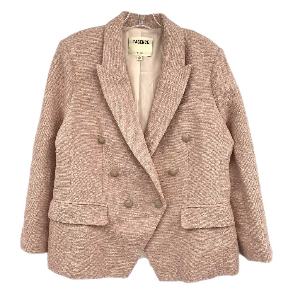 L'AGENCE Pink Cotton Blend Blazer | Women’s Size 12
